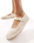 ASOS DESIGN Juliette mary jane espadrille in natural