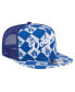 Фото #3 товара Men's Royal Los Angeles Dodgers Seeing Diamonds A-Frame Trucker 9FIFTY Snapback Hat