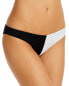 Aqua 281989 Women Color Blocked Bikini Bottom Swimwear, Size Medium