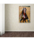 Фото #3 товара Joarez 'Golden Horse' Canvas Art - 22" x 32"