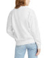 ფოტო #2 პროდუქტის Women's Comfy Logo Fleece Crewneck Sweatshirt