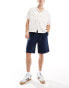 Фото #3 товара Jack & Jones loose fit linen short in navy