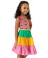Фото #3 товара Little Girls Crochet Colorblocked Dress