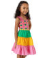 Little Girls Crochet Colorblocked Dress