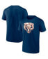 Фото #1 товара Men's Navy Chicago Bears Chrome Dimension T-shirt