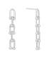 ფოტო #2 პროდუქტის Drop 18K Gold Plated or Silver Plated Link Earring