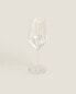 Plain crystalline wine glass