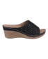 Фото #2 товара Women's Atlanta Studded Comfort Slip-On Wedge Sandals