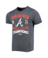 Фото #3 товара Men's Threads Navy Atlanta Braves 2021 World Series Champions Dream Team Roster Tri-Blend T-shirt