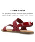 ფოტო #8 პროდუქტის Women's Lavine Double Strap Flat Sandals