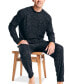 ფოტო #4 პროდუქტის Men's 2-Pc. Relaxed-Fit Waffle-Knit T-Shirt & Pajama Pants Set