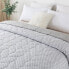 Фото #1 товара King Waverly Reversible Print Cotton Down Alternative Bed Blanket - St. James