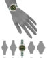 ფოტო #4 პროდუქტის Women's Three-Hand Quartz Silver-Tone Alloy with Green Ceramic Bracelet Watch, 32mm