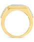 ფოტო #2 პროდუქტის Men's Diamond Cluster Nugget Ring (1-1/2 ct. t.w.) in 10k Gold