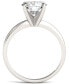 Фото #5 товара Кольцо Charles & Colvard Moissanite Solitaire 1 ct. 14k White Gold