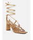 Фото #3 товара strings attach lace up italian block heel sandals