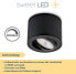 Фото #20 товара Sweet Led Surface-mounted spotlight, dimmable, black, flat, aluminium ceiling spotlights, replaceable 5 W module, surface-mounted light, swivelling ceiling light, round, surface-mounted spotlight, [Energy Class G]