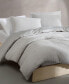 Фото #3 товара Washed Texture Solid Cotton Jacquard 3 Piece Duvet Cover Set, Queen