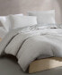 Washed Texture Solid Cotton Jacquard 3 Piece Duvet Cover Set, King