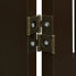 Braunes Absperrgitter mit Tür 70 cm hoch