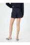 Фото #2 товара Юбка Koton Mini Shorts High Waist Pockets - 4SAK70063UW Lacivert Stripe