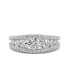 ფოტო #2 პროდუქტის Moissanite Graduated Stone Band 1-1/2 ct. t.w. Diamond Equivalent in 14k White Gold