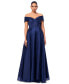 ფოტო #1 პროდუქტის Petite Off-The-Shoulder Organza Gown