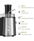 Фото #9 товара Electric Juicer Wide Mouth Fruit & Vegetable Centrifugal Juice Extractor