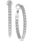 ფოტო #2 პროდუქტის Diamond In & Out Hoop Earrings (1 ct. t.w.) in 14k Gold