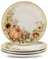 Фото #1 товара Autumn Breeze Dinner Plates, Set of 4