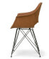 Фото #4 товара Set of 2 Alora Retro Modern Arm Chair with Steel Legs