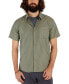 ფოტო #1 პროდუქტის Men's Aerobora Patterned Button-Up Short-Sleeve Shirt