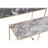 Set of 2 tables DKD Home Decor White Black Golden 100 x 28 x 80 cm