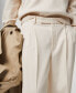 Фото #5 товара Men's Pleated Relaxed-Fit Trousers