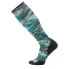 SMARTWOOL Targeted Cushion Green Slopes Print OTC socks