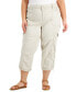 Фото #6 товара Women's Cargo Capri Pants, 2-24W, Created for Macy's