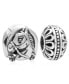 ფოტო #1 პროდუქტის Children's Horse Filigree Bead Charms - Set of 2 in Sterling Silver