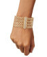 ფოტო #2 პროდუქტის Diamond Pavé Clasp Wide Fancy Link Bracelet (5/8 ct. t.w.) in 14k Gold-Plated Sterling Silver