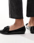 Фото #9 товара ASOS DESIGN Lake bow pointed ballet flats in black