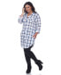 Plus Piper Stretchy Plaid Tunic