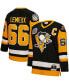 Men's Mario Lemieux Black Pittsburgh Penguins Big and Tall 1991 Captain Patch Blue Line Player Jersey