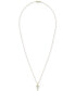 ფოტო #4 პროდუქტის Diamond Cross 18" Pendant Necklace (1/10 ct. t.w.) in 14k Gold