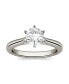ფოტო #6 პროდუქტის Moissanite Solitaire Engagement Ring 1/2 ct. t.w. Diamond Equivalent in 14k White Gold