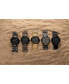 ფოტო #6 პროდუქტის Men's Raptor Black Stainless Steel Bracelet Watch 46mm
