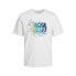 Фото #1 товара JACK & JONES Map Summer Logo short sleeve T-shirt