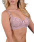 ფოტო #2 პროდუქტის Women's Full Figure Lace Detail Underwire Bra