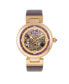 ფოტო #1 პროდუქტის Adelaide Automatic Purple Leather Watch 38mm
