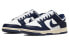 Фото #4 товара Nike Dunk Low "Midnight Navy and White" 复古 防滑耐磨 低帮 板鞋 女款 海军蓝 / Кроссовки Nike Dunk Low DD1503-115