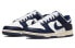 Nike Dunk Low "Midnight Navy and White" 复古 防滑耐磨 低帮 板鞋 女款 海军蓝 / Кроссовки Nike Dunk Low DD1503-115