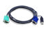 Фото #1 товара ATEN USB KVM Cable 1,2m, 1.2 m, VGA, Black, HD-15 + USB A, SPHD-15, Male